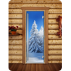 Дверь для сауны DoorWood (Дорвуд) 70x200 Престиж Фотопечать A079 левая