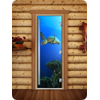 Дверь для сауны DoorWood (Дорвуд) 70x200 Престиж Фотопечать A086 левая
