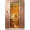Дверь для сауны DoorWood (Дорвуд) 70x210 Фотопечать A033 правая, коробка ольха