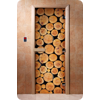 Дверь для сауны DoorWood (Дорвуд) 70x210 Фотопечать A043 правая, коробка ольха