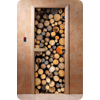 Дверь для сауны DoorWood (Дорвуд) 70x210 Фотопечать A045 правая, коробка ольха