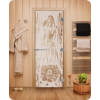 Дверь для сауны DoorWood (Дорвуд) 70x190 Эталон Горячий пар (сатин) правая