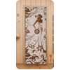 Дверь для сауны DoorWood (Дорвуд) 70x190 Эталон Девушка в цветах (бронза матовая) правая