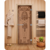 Дверь для сауны DoorWood (Дорвуд) 70x190 Эталон Египет (бронза матовая) правая