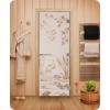 Дверь для сауны DoorWood (Дорвуд) 70x190 Эталон Камышовый рай (сатин) правая