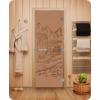Дверь для сауны DoorWood (Дорвуд) 70x190 Эталон Китай (бронза матовая) правая