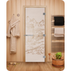 Дверь для сауны DoorWood (Дорвуд) 70x190 Эталон Китай (сатин) правая