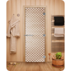 Дверь для сауны DoorWood (Дорвуд) 70x190 Эталон Мираж (сатин) левая