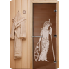Дверь для сауны DoorWood (Дорвуд) 70x190 Эталон Рим (бронза матовая) правая
