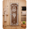 Дверь для сауны DoorWood (Дорвуд) 80x200 Эталон Египет (бронза) левая