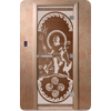 Дверь для сауны DoorWood (Дорвуд) 80x200 Эталон Посейдон (бронза) левая