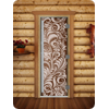 Дверь для сауны DoorWood (Дорвуд) 70x180 Престиж (с рисунком) Хохлома правая (сатин)