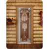 Дверь для сауны DoorWood (Дорвуд) 70x200 Престиж (с рисунком) Египет правая (прозрачная)
