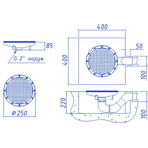     . 250 , AISI 316, 2 1/2