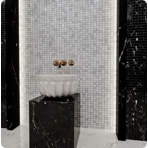     ORRO mosaic STONE BIANCO CARRARA POL (30x30)