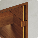  Дверь для турецкой бани DoorWood (Дорвуд) 70x190 АРТ Wood 13 сатин, левая