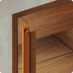  Дверь для турецкой бани DoorWood (Дорвуд) 70x190 АРТ Wood 13 сатин, правая